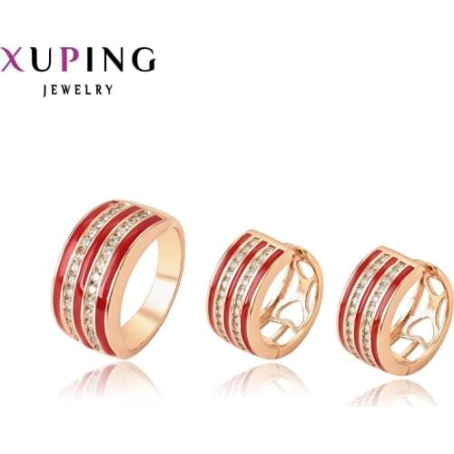 Xuping New Style Fashion Jewelry Sets High Quality Temperament Ladies Jewelry for Women Engagement Gift 65029
