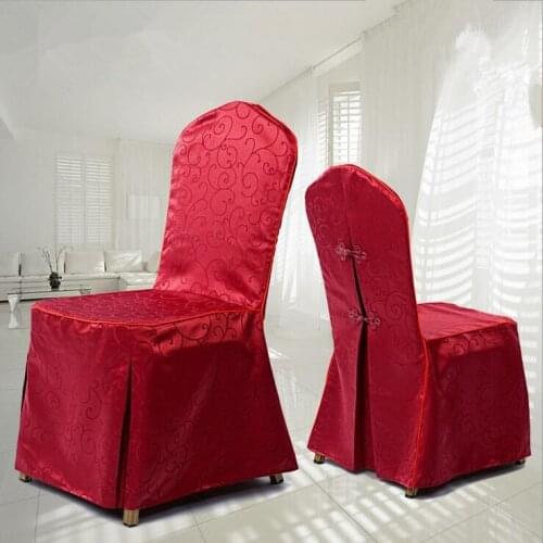 Hotel restaurant chair cover,yellow peony jacquard chair sets wedding banquet stool sets hotel table chair cover wholesale