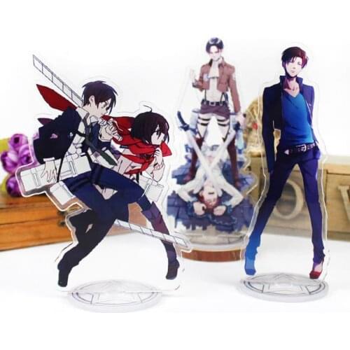 1pc New Anime Attack on Titan Anime Acrylic Stand Model Toys Cosplay Anime Figure Stand DIY Decor Action Figure Collectible Toys