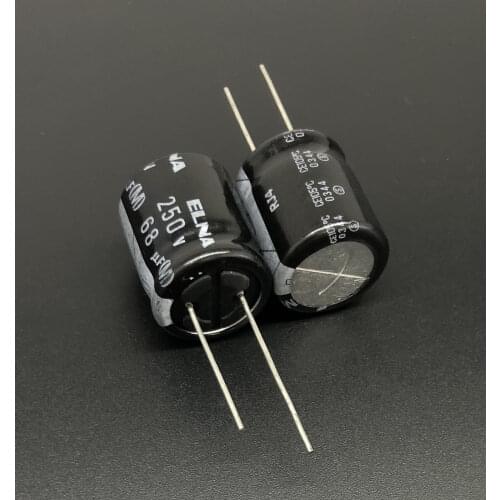 2Pcs/10Pcs /50Pcs 68uF 250V Japan ELNA RJ4 Series 18x20mm 250V68uF Long Life Audio Capacitor