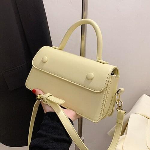 2021 Women Fashion Pu Leather Crossbody Bags Luxury Female Beige Green Flap Bags Good Quality Messenger Shoulder Bags Handbags