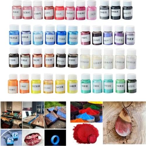 3/5/6/8Bottles Cosmetic Grade Pearlescent Natural Mica Mineral Powder Epoxy Resin Dye Pearl Pigment DIY Jewelry Craft