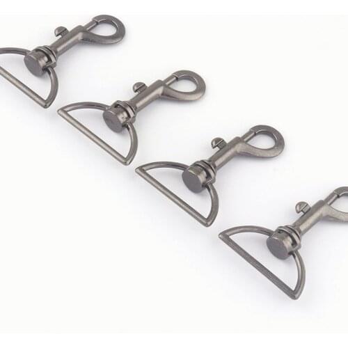 30mm Gunmetal Swivel Clasp Dog Collar Hook Strap Purse Clip Trigger Snaps Lobster Buckle Backpack Handbag Hardware For Key Rings