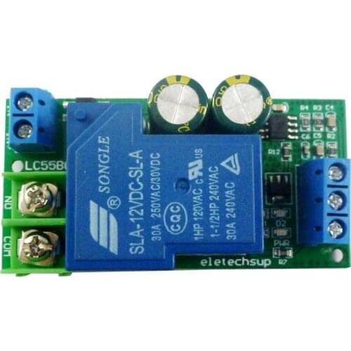 30A High Power 12V Water Level Automatic Controller Liquid Sensor Switch Solenoid valve Motor Pump automatic control Relay Board