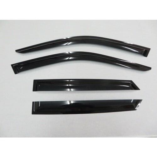 Fit For Honda City 2009-2014 High quality Acrylic black Window Visor Sun Rain Guard Weather Shield 4pcs