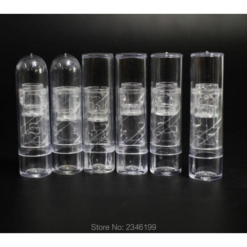 50pcs/lot Hot Sale Clear Mini Lipstick Tube, DIY Empty Lip Balm Bottle, Plastic Sample Lip Rouge Container, inner cup size 9mm