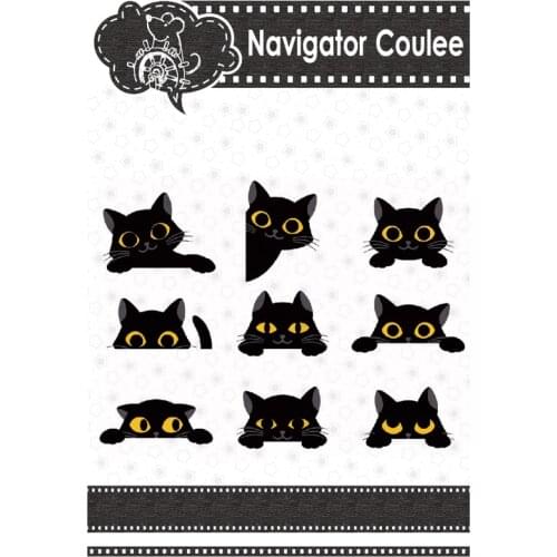 9 cute kittens metal cutting molds die from scrapbook cutting card making, embossing and cutting decoration, new arrival in 2021