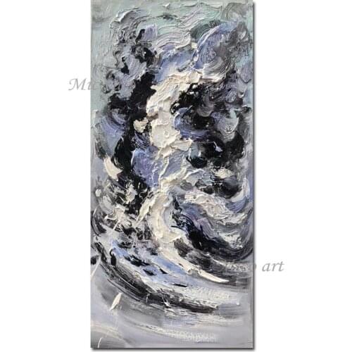 Abstract Palette Knife Heavy Texture 3D Thick Acrylic Canvas Art Hand Painted Oil Painting Canvas Wall Art Unframed Canvas Craft