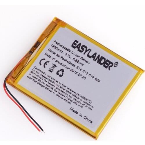 3.7V 1800mAh Battery For Pocketbook 614 Basic 2 Pocketbook Touch Lux 2 626 Pocketbook Touch Lux 3 626 Pl Digma E628 R657 R659