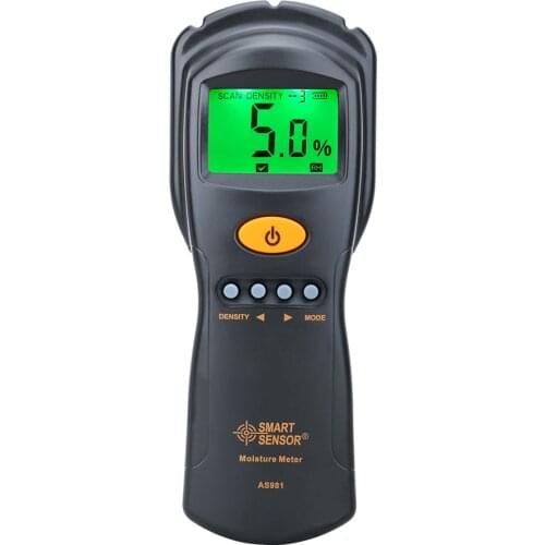 Digital Wood Moisture Meter Wall Hygrometer Paper Plywood Cardboard Lumber Humidity Tester Timber Damp Detector AS981