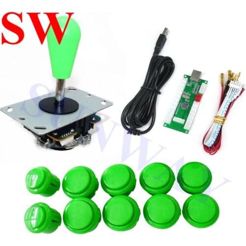 DIY Arcade Joystick Kits For 1 Player PC USB Encoder To Arcade Joystick Buttons Zero delay controller for PC & Game for MAME