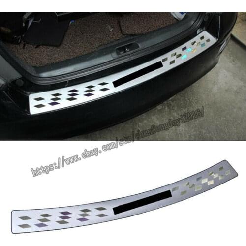 For Honda Accord 2014-2017 Stainless Rear Bumper Protector Sill Plate Cover 1pcs