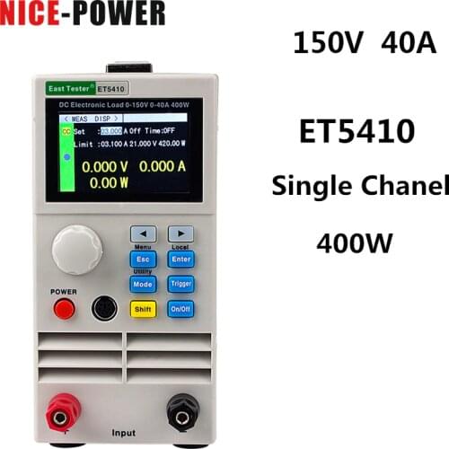 Send From EU ET5410 Digital DC Electronic Load Battery Tester Professional Programmable Load Electrical Meter 150V 40A 15A 20A