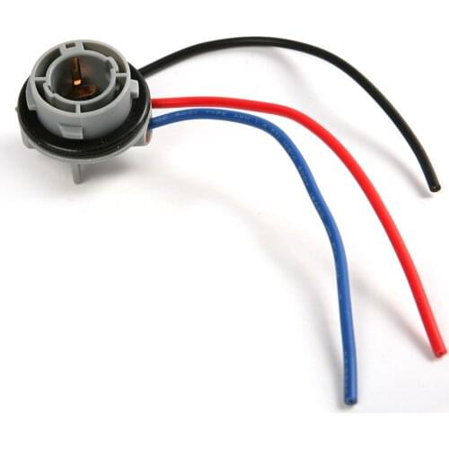 Hot Sale 12~24V 2pcs 1157 Wiring Socket For LED Signal Light Brake Lights 150mm Wire Panel Connector Universal Car-styling 3~6A