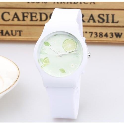 New Brand Fashion Cute Harajuku Lemon Mini Women Children Watch Waterproof Jelly Sport Watch For Girls Quartz Wristwatch