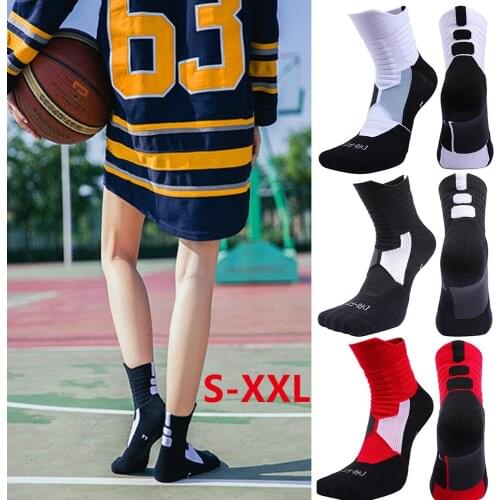 Professional Basketball Socks Deodorant Warm Winter Thickening Compression Ski Tube Outdoor Sports Fitness Sweat Towel Socks