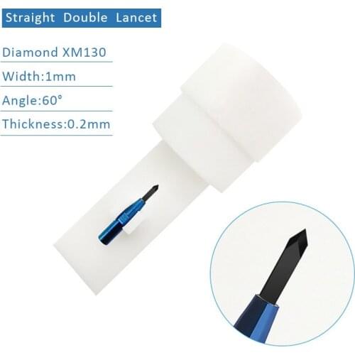 Straight double lancet black Diamond Keratome blades titanium Handle Knives Ophthalmic eye instrumant