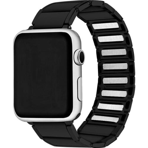 Stainless Steel Magnetic Strap Watchband for Apple Watch 42mm Adjustable Length business Magnet Bracelet for Iwatch SE 6 5 4 3 2