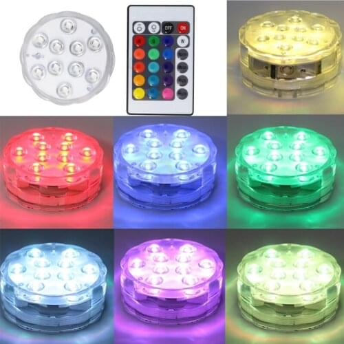 LED Remote Control Submersible Light Color Changing Waterproof Diving Lights 667A