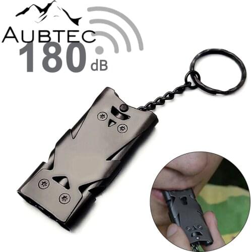 High Decibel Whistle EDC Whistle Tool Outdoor Survival Cheerleading Whistle Portable Triple Pipe Emergency SOS Whistle Keychain