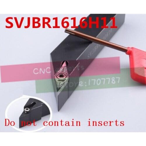 SVJBR1616H11 16*16*100MM Metal Lathe Cutting Tools Lathe Machine CNC Turning Tools External Turning Tool Holder S-Type SVJBR/L