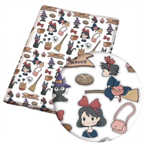 DIY 50*145CM flower pattern Polyester cotton Fabric Patchwor Printed for Tissue Kids Home Textile for Sewing Doll Dress Curtain