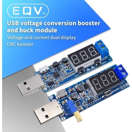 DC-DC 5V to 3.5V / 12V USB Step UP / Down Power Supply Module Adjustable Boost Buck Converter Out DC 1.2V-24V