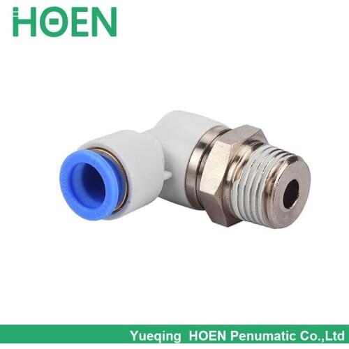 High Speed Standard Type Union Elbow Rotary One-touch Tube Fittings Pneumatic Connector KSL04-M5 KSL04-M6 KSL04-01S