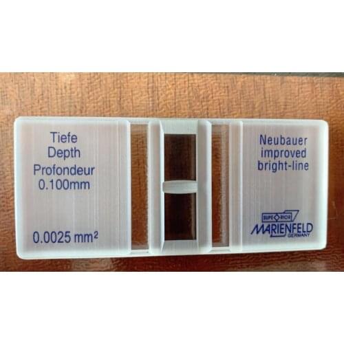 10pcs blood cell counting chamber Hemocytometer with bright line for lab study