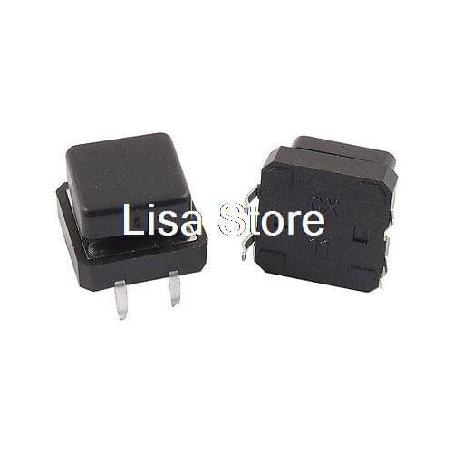 10pcs PCB Momentary Tactile Tact Push Button Switch Non Lock 12x12x12mm + Cap