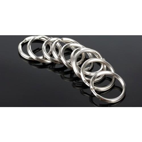 100pcs/Lot Split Keyring 20mm Key Ring Chain Loop Pocket Photo Clasps Connectors