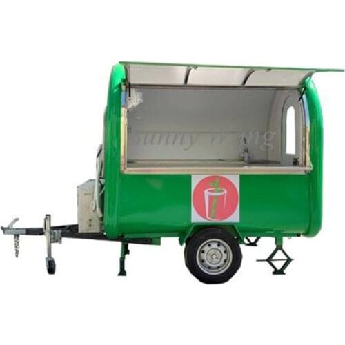 2.2m long mobile concessions trailers catering trailer mobile food truck fast food van for sale