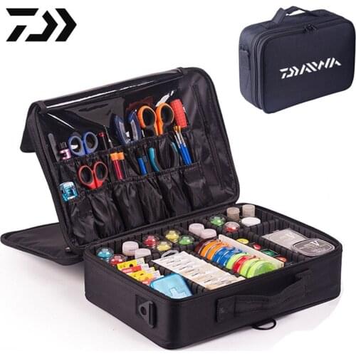 2022 Outdoor Fishing Line Wheel Bait Bag Storage Box Fishing Bag Multifunctional Waterproof Portable Camping Travel Case X282G