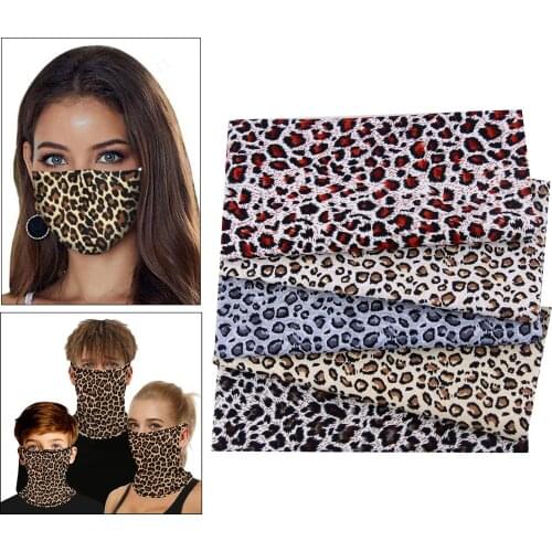 5 x Cotton Fabric DIY Leopard Pattern Vintage Style Fabric DIY Sewing Cotton Craft Fabric Bundle Patchworks Fabrics 48x48CM