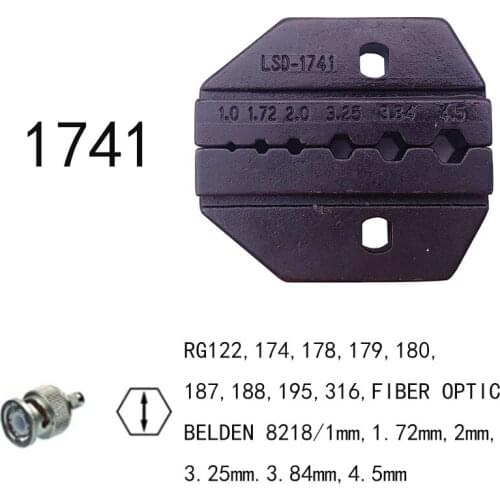A1741 A-1741 Die Sets for LS-1741 HS-1741 FSE-1741 AM-10 AM-30 EM-6B1 EM-6B2 crimping pliers Crimping machine one set tool