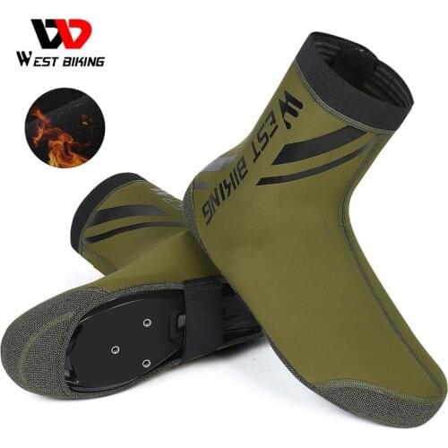WEST BIKING Cycling Shoe Covers Waterproof Windproof Warm Man Woman Overshoes Road Bicycle Bike MTB Winter Shoe Cover Protector