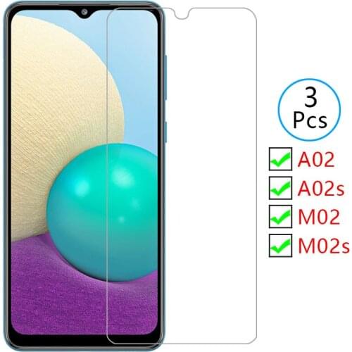 Case for samsung a02s m02s m02 a02 s cover screen protector tempered glass on galaxy m a 02 02s 02a 02m protective phone coque