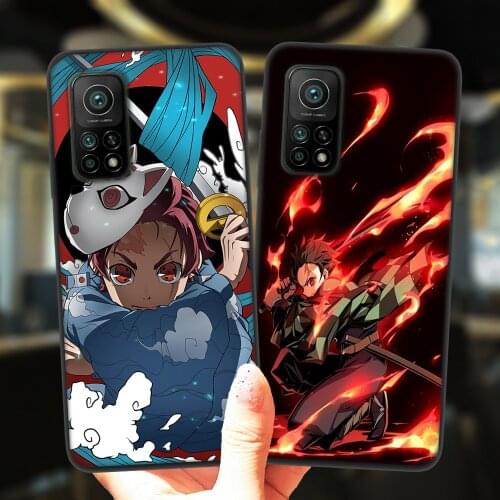 Japan Anime Demon Slayer Phone Case For Xiaomi Mi 10T Lite Redmi Note 9S 7 8 9 10 Note10 Pro 8T 9C Matte Soft Silicone Cover