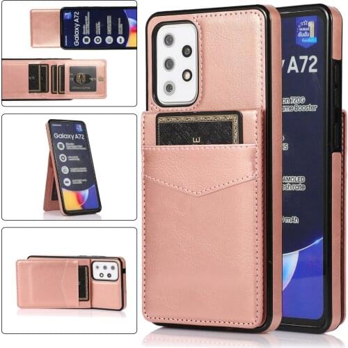 Luxury Wallet Phone Case for Galaxy S21 FE S21Ultra A52 A72 A12 A22 A82 A42 A32 5G Fundas Leather Card Pocket Stand Back Cover