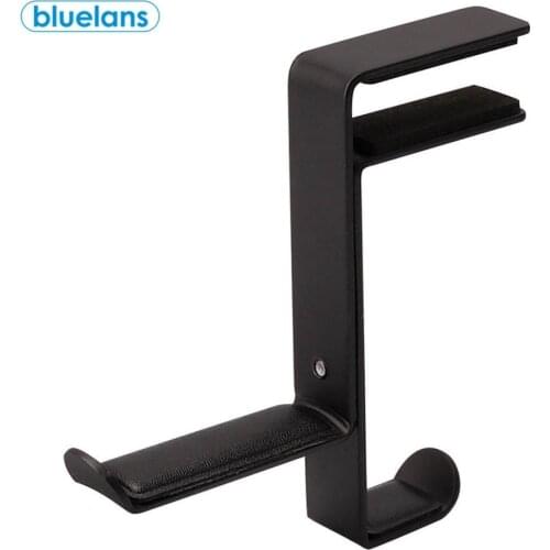 Headset Hanger Headphone Stand Earphone Metal Hook Holder Table Clamp Desk Clip Mount Non Slip Universal Office Multiple Colors
