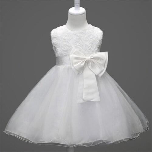 Kids Dress for Girls Summer Dresses for Party and Wedding Christmas Clothing Princess Flower Bow Dress Children Prom Ball Gown