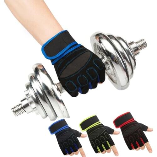 Breathable Gym Gloves Fitness Weight Lifting Body Building Training Sports Exercise Wristband Glove for Men Women