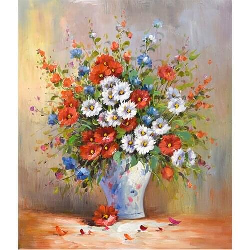 Gerbera Flower Diamond Painting Oil Floral Vase Round Full Drill Nouveaute DIY Mosaic Embroidery 5D Cross Stitch Home Decor Gift