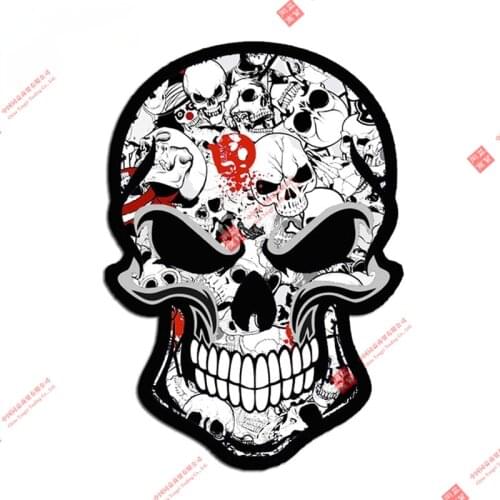Hot Car Sticker Decal Decor Vinyl Skull Skull Bomb Car Window Door Motorcycle Off-road Laptop Helmet Trunk Guitar