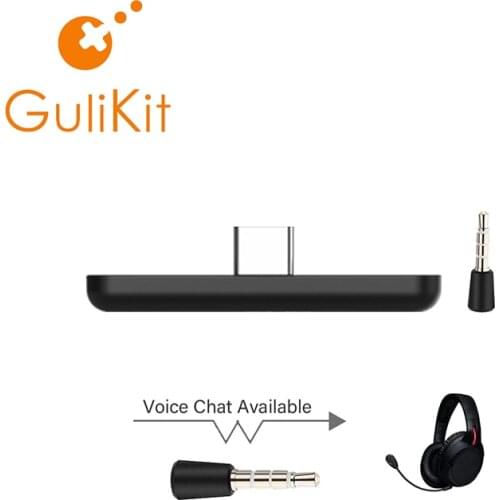 Gulikit Route Air Pro Bluetooth Aduio Transmmiter Type-C USB Support Voice Chat In game for Nintendo Switch Switch Lite PS4 PC