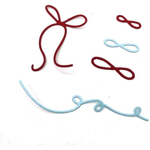 Julyarts Bow Cord Scrapbook Album Natal DIY Cutting Dies Photo Album Scrapbook Cards Embossing Paper