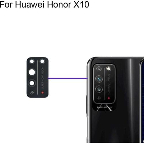 2PCS High quality For Huawei Honor X10 Back Rear Camera Glass Lens test good For Huawei Honor X 10 Replacement Parts HonorX10