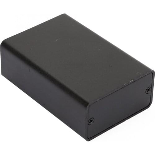 Frosted Aluminum Printed Circuit Board Instrument Box Enclosure Electronic Project Case Black 23x44x65mm