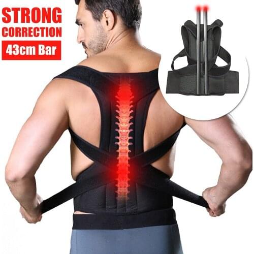 Medical Bone Back Brace Shoulder Lumbar Support Trainer Pain Relief Improve Slouching Clavicle Belt Straightener for Men Women