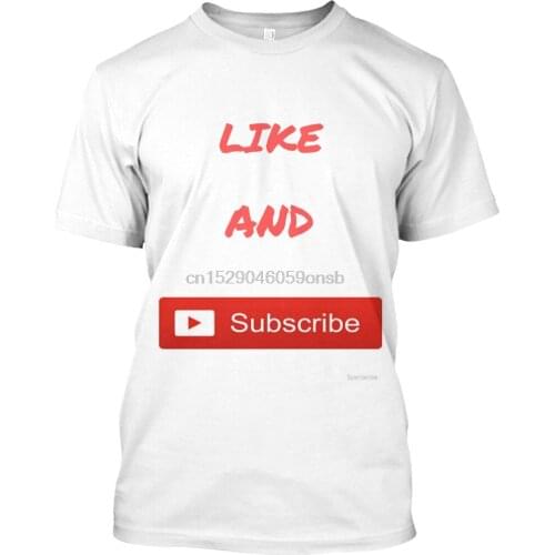 Men T Shirt Like and subscribe t-shirt Women tshirt
